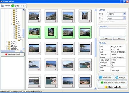 Photo Viewer in Home Photo Studio